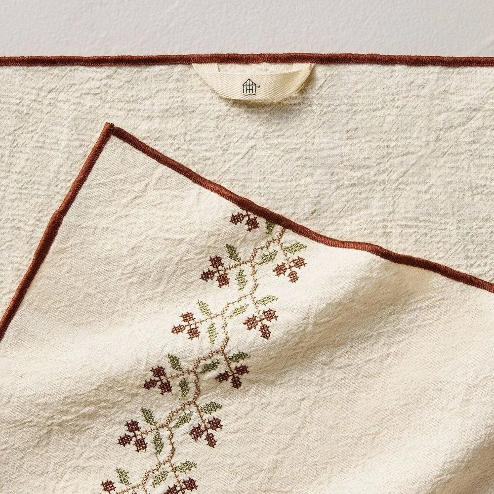 Flour Sack Cream Stitched Icon - Hearth & Hand Magnolia, Target Fall 2026